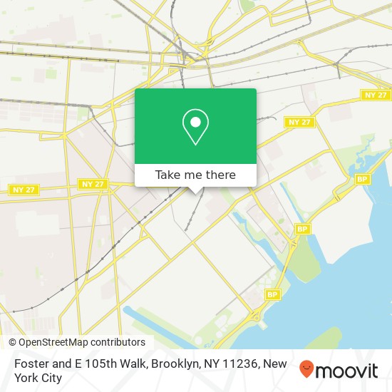 Foster and E 105th Walk, Brooklyn, NY 11236 map