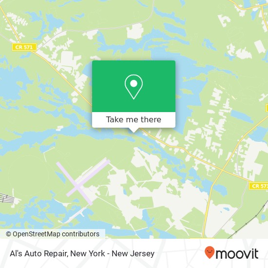 Al's Auto Repair, 1156 Toms River Rd map