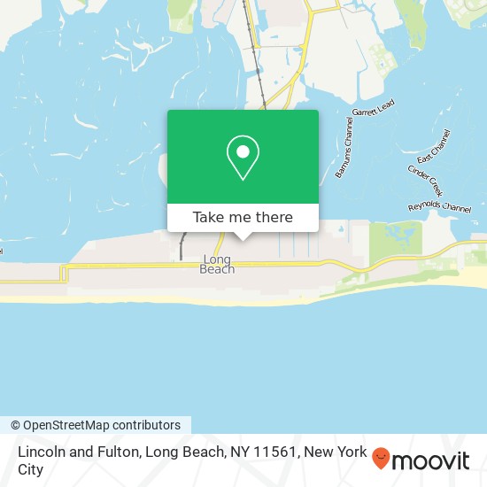 Mapa de Lincoln and Fulton, Long Beach, NY 11561