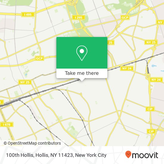 100th Hollis, Hollis, NY 11423 map