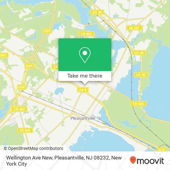 Mapa de Wellington Ave New, Pleasantville, NJ 08232