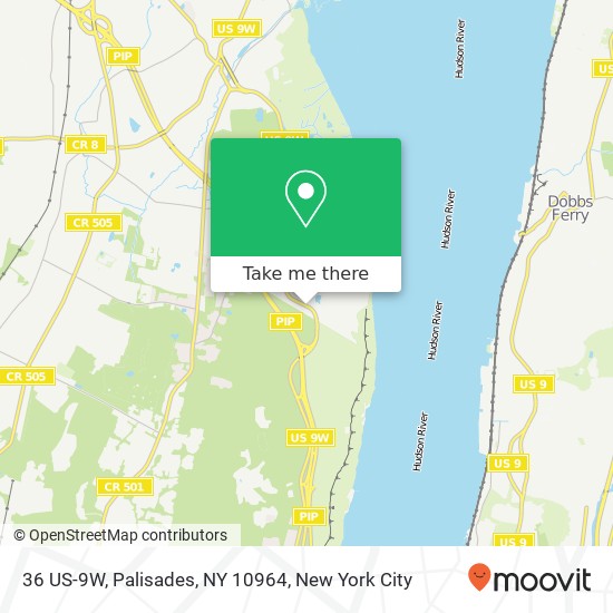 Mapa de 36 US-9W, Palisades, NY 10964