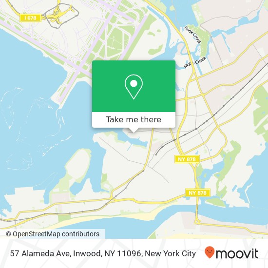 Mapa de 57 Alameda Ave, Inwood, NY 11096