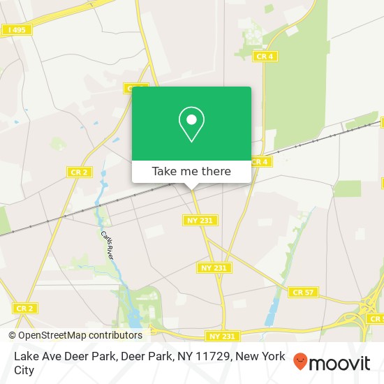 Mapa de Lake Ave Deer Park, Deer Park, NY 11729