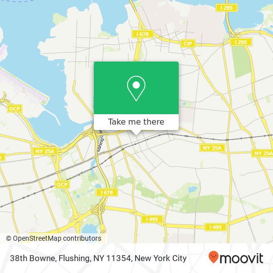 38th Bowne, Flushing, NY 11354 map