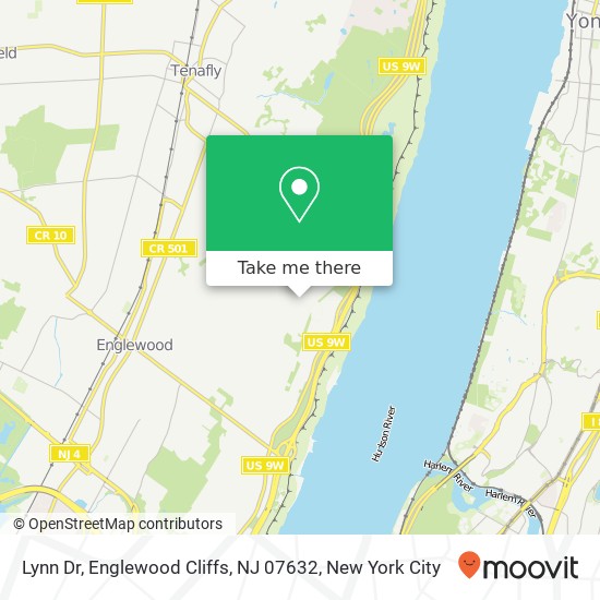 Mapa de Lynn Dr, Englewood Cliffs, NJ 07632