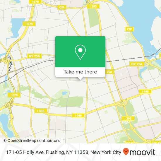 Mapa de 171-05 Holly Ave, Flushing, NY 11358