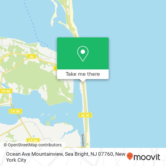 Ocean Ave Mountainview, Sea Bright, NJ 07760 map