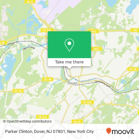 Mapa de Parker Clinton, Dover, NJ 07801