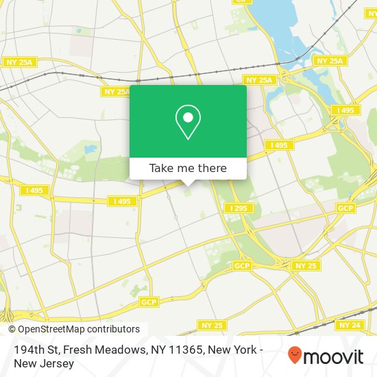 Mapa de 194th St, Fresh Meadows, NY 11365