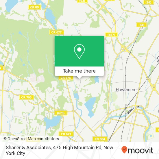 Mapa de Shaner & Associates, 475 High Mountain Rd