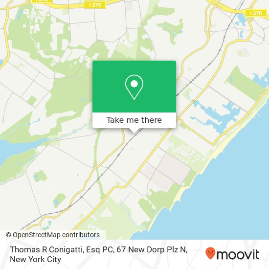 Thomas R Conigatti, Esq PC, 67 New Dorp Plz N map