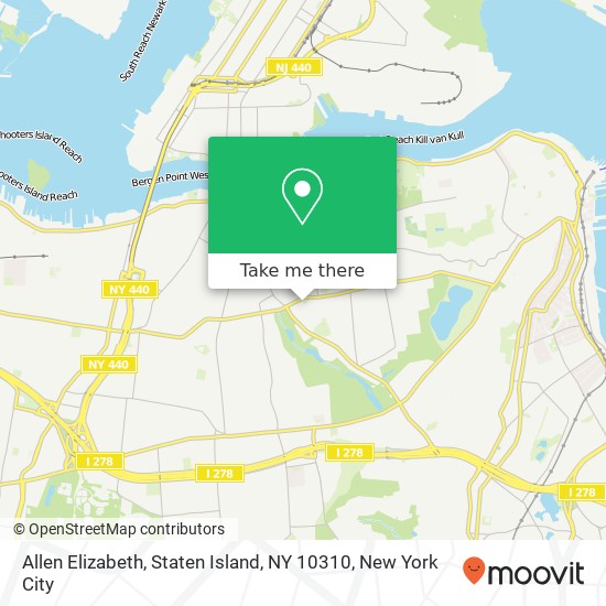 Allen Elizabeth, Staten Island, NY 10310 map