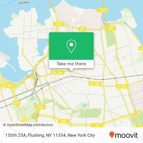 Mapa de 150th 25A, Flushing, NY 11354