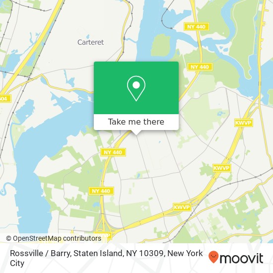 Mapa de Rossville / Barry, Staten Island, NY 10309