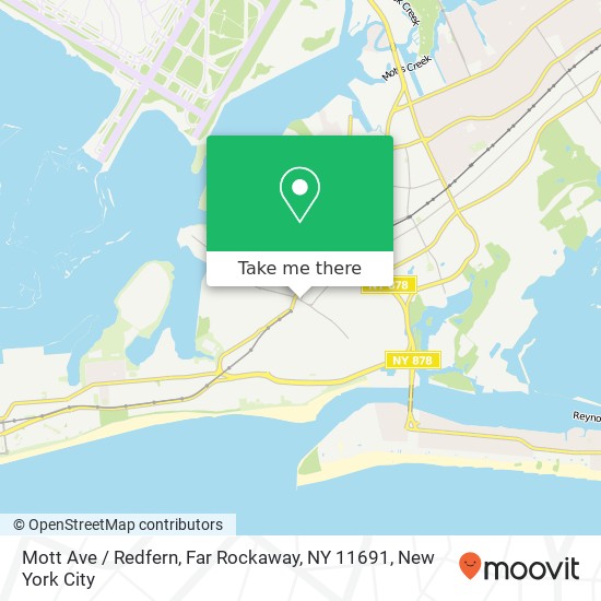 Mapa de Mott Ave / Redfern, Far Rockaway, NY 11691