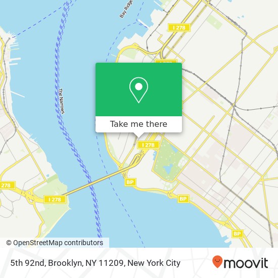 Mapa de 5th 92nd, Brooklyn, NY 11209