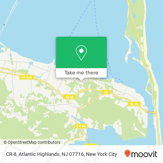 CR-8, Atlantic Highlands, NJ 07716 map
