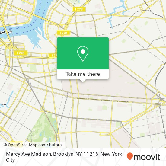 Marcy Ave Madison, Brooklyn, NY 11216 map