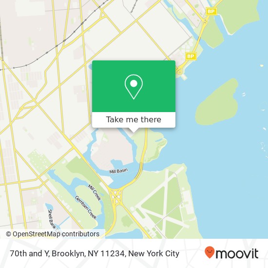 70th and Y, Brooklyn, NY 11234 map