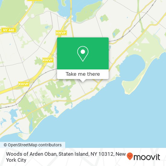 Mapa de Woods of Arden Oban, Staten Island, NY 10312