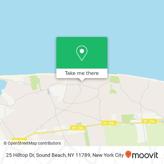 25 Hilltop Dr, Sound Beach, NY 11789 map