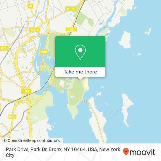 Park Drive, Park Dr, Bronx, NY 10464, USA map