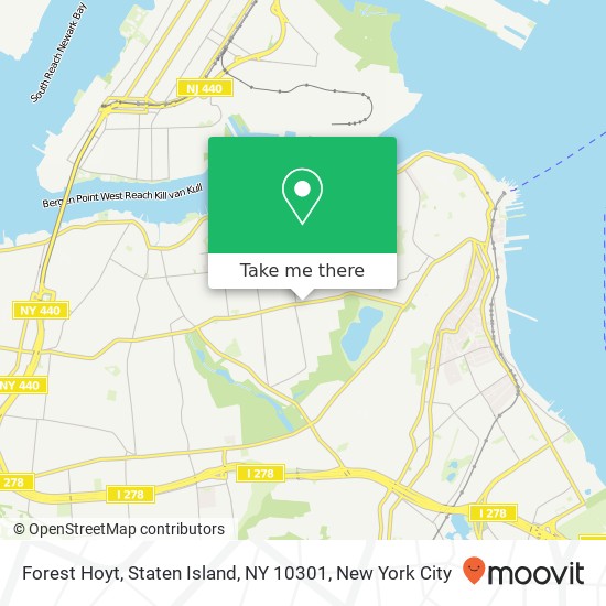 Mapa de Forest Hoyt, Staten Island, NY 10301