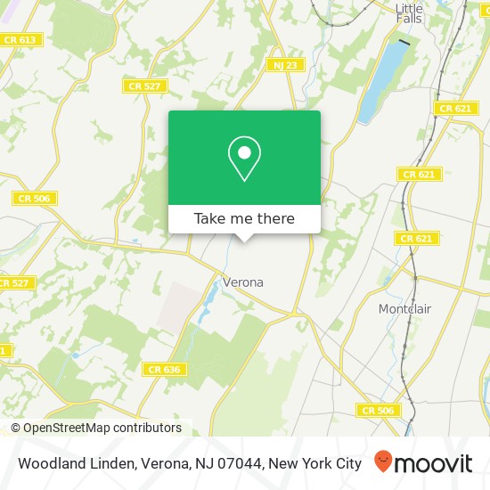 Woodland Linden, Verona, NJ 07044 map