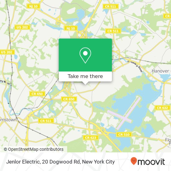 Mapa de Jenlor Electric, 20 Dogwood Rd