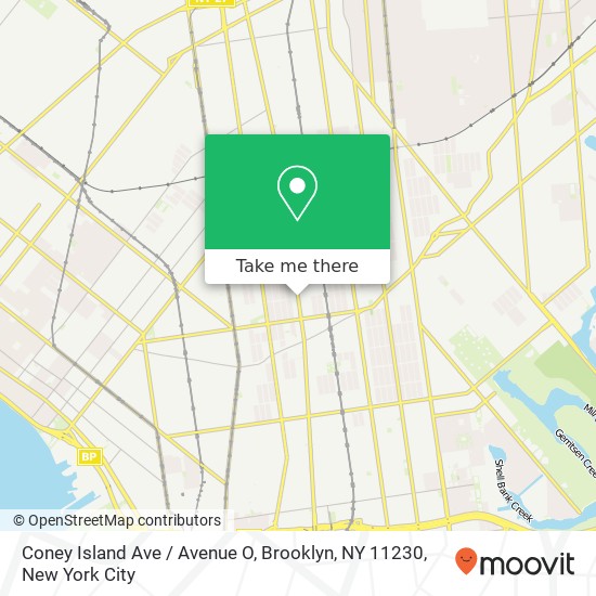 Mapa de Coney Island Ave / Avenue O, Brooklyn, NY 11230