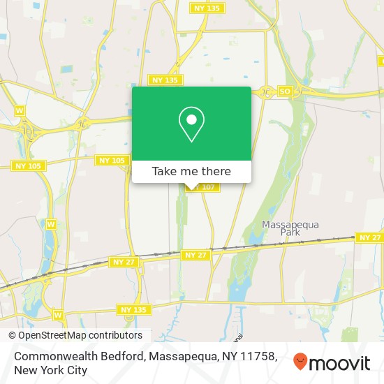 Mapa de Commonwealth Bedford, Massapequa, NY 11758