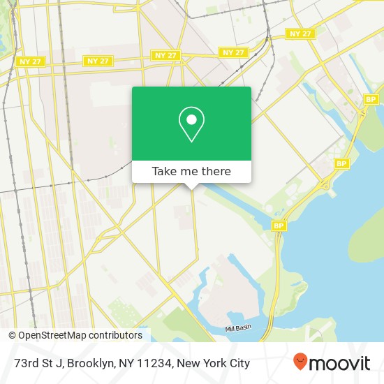Mapa de 73rd St J, Brooklyn, NY 11234