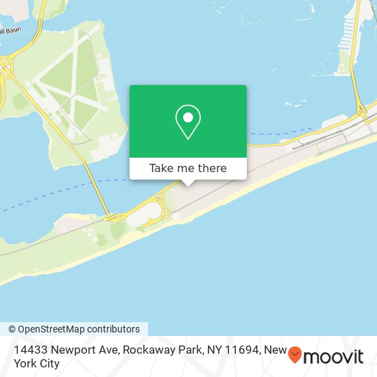 Mapa de 14433 Newport Ave, Rockaway Park, NY 11694