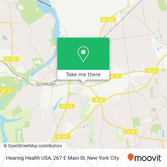 Hearing Health USA, 267 E Main St map