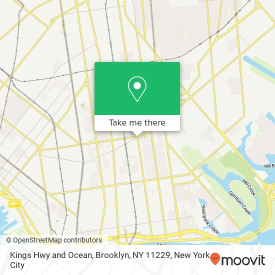 Kings Hwy and Ocean, Brooklyn, NY 11229 map
