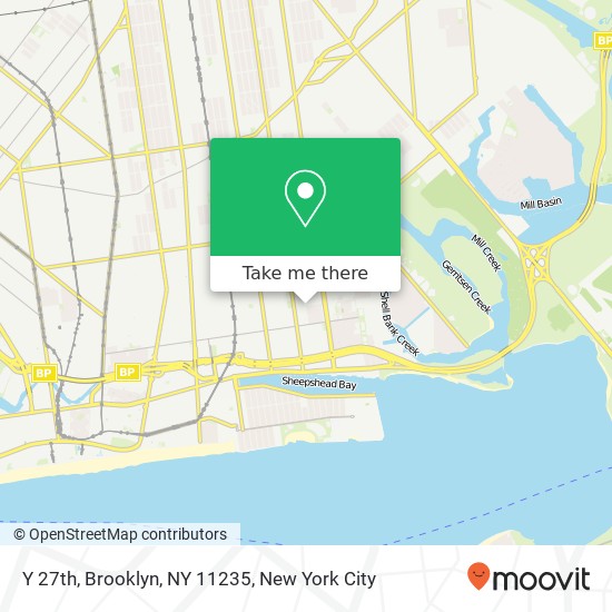Y 27th, Brooklyn, NY 11235 map