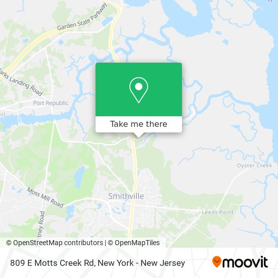 Mapa de 809 E Motts Creek Rd