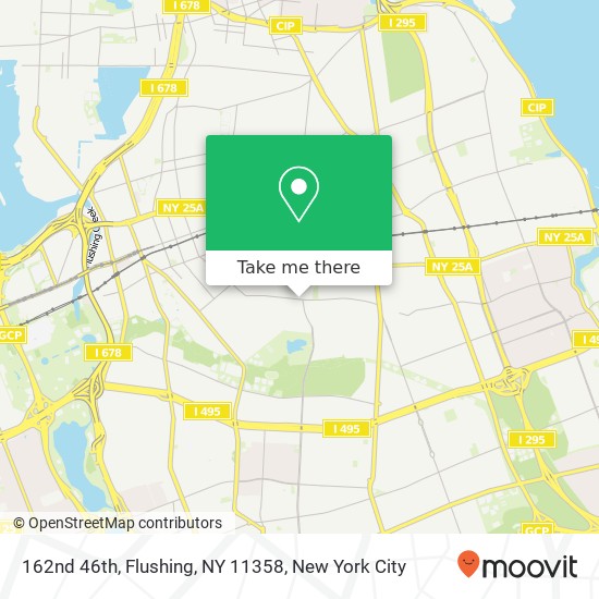 162nd 46th, Flushing, NY 11358 map