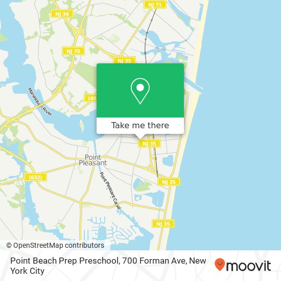 Mapa de Point Beach Prep Preschool, 700 Forman Ave