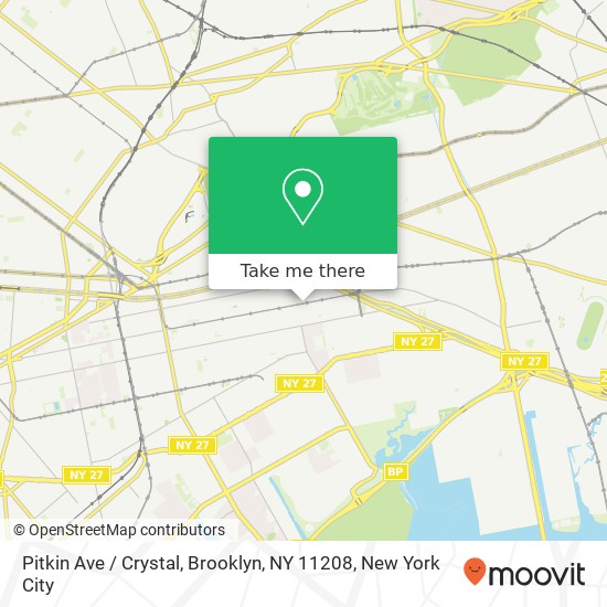 Pitkin Ave / Crystal, Brooklyn, NY 11208 map