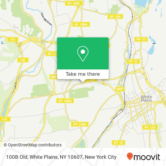 100B Old, White Plains, NY 10607 map