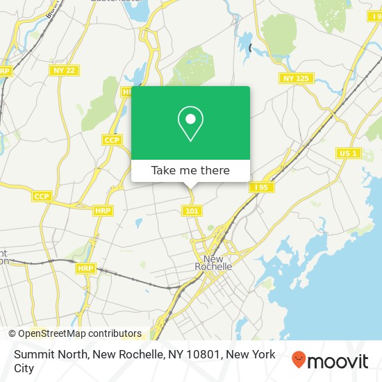 Mapa de Summit North, New Rochelle, NY 10801