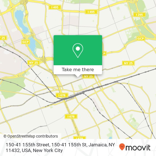 150-41 155th Street, 150-41 155th St, Jamaica, NY 11432, USA map
