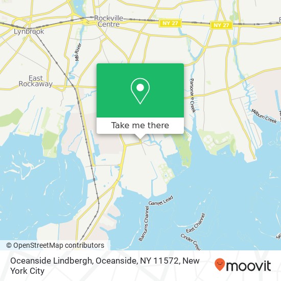 Oceanside Lindbergh, Oceanside, NY 11572 map