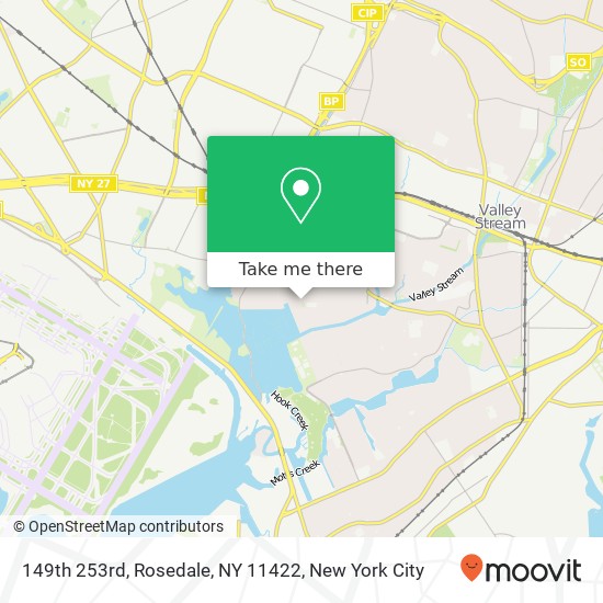 Mapa de 149th 253rd, Rosedale, NY 11422