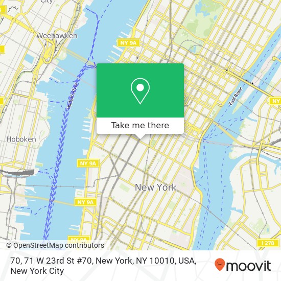 70, 71 W 23rd St #70, New York, NY 10010, USA map