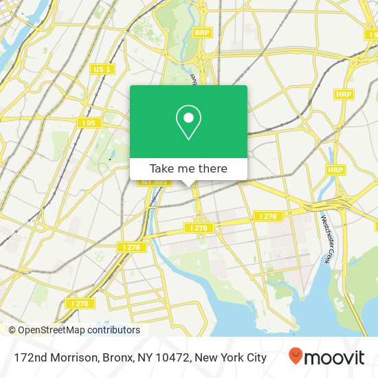 Mapa de 172nd Morrison, Bronx, NY 10472