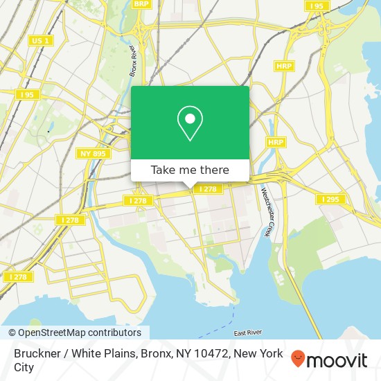 Bruckner / White Plains, Bronx, NY 10472 map