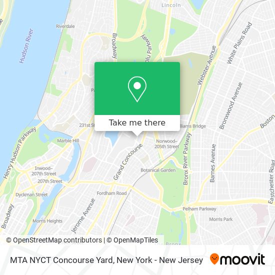 MTA NYCT Concourse Yard map